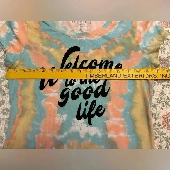 Juniors Graphic Print Tee Tie Dye Size 7-9. EUC Measurements in pictures - Picture 5 of 5
